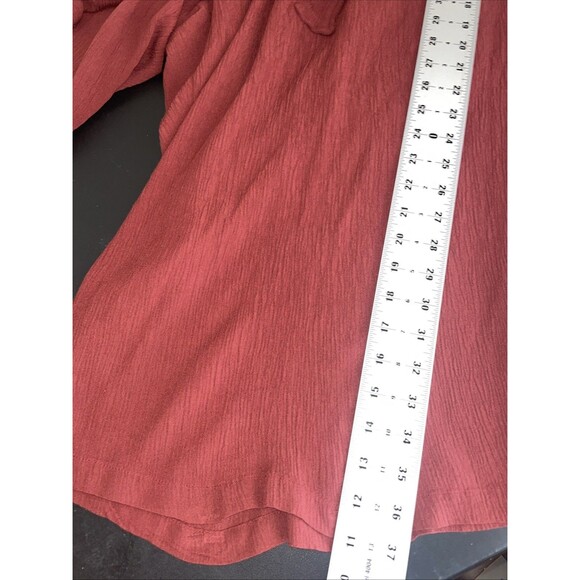 Torrid Womens High Rise Pants Size 6X Cropped Gauzy Tie Waist Beachy Tropical - Picture 6 of 10